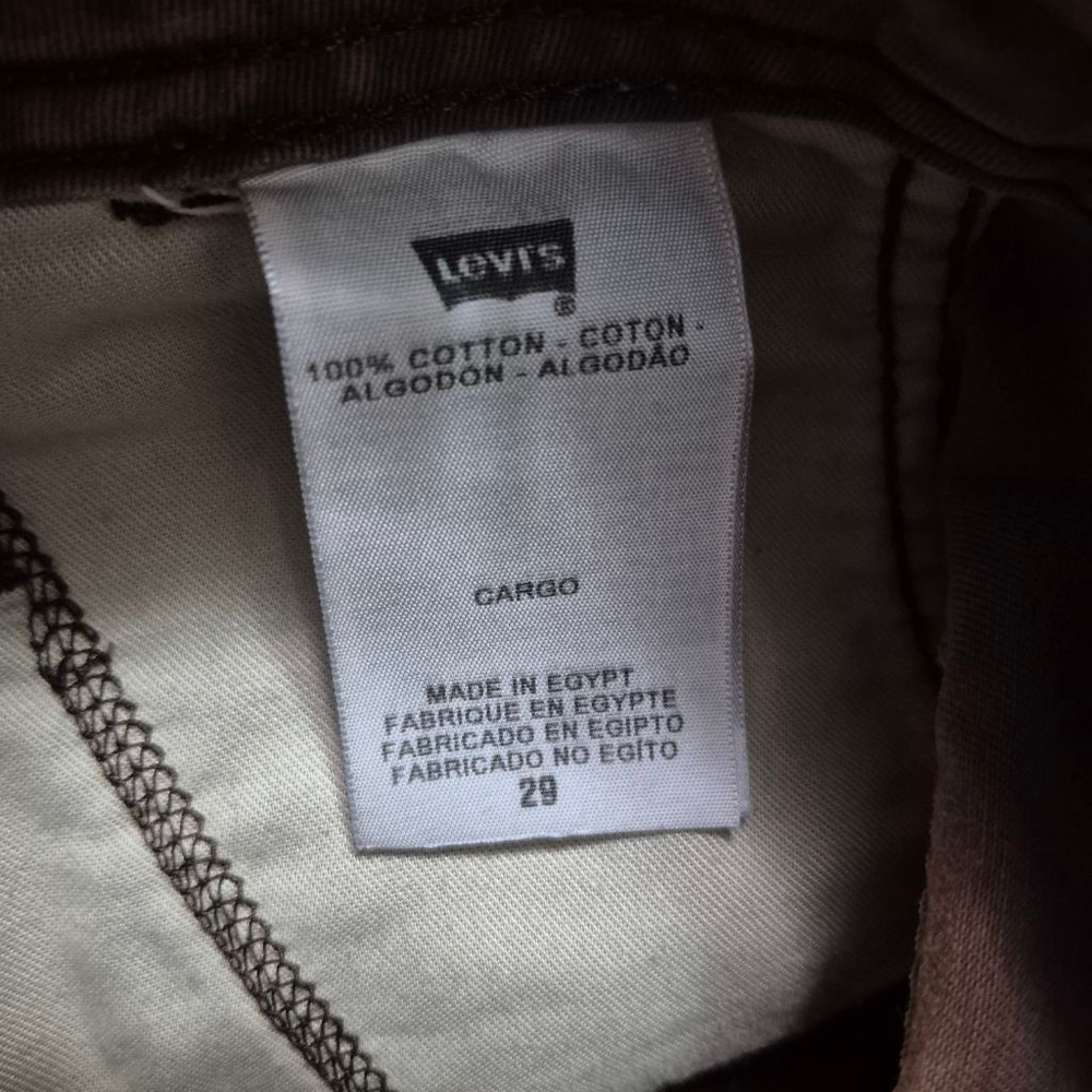 Men's Levi's Brown Cargo Shorts Waist 29 - Picture 5 of 7